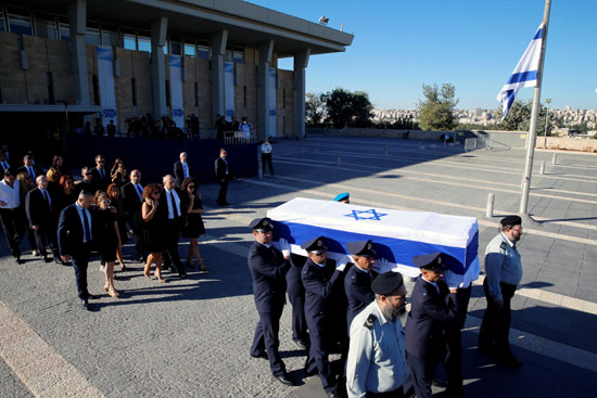 مراسم جنازة الرئيس الإسرائيلى السابق شيمون بيريز